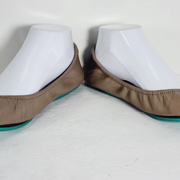 Tieks by Gavrieli Women's Size US 8 Taupe Leather Slip On Ballet Flats - Picture 6 of 12